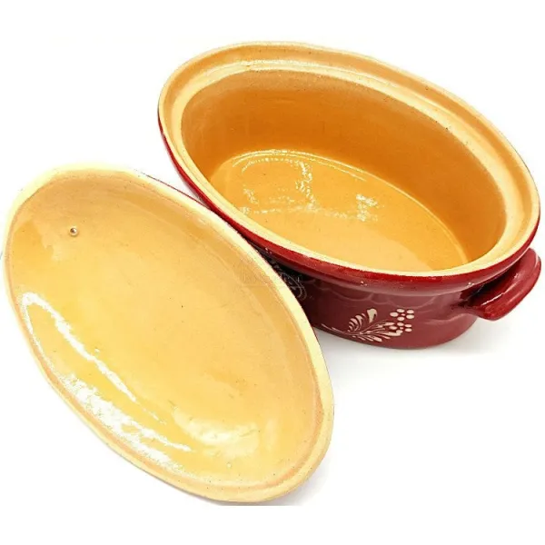 Terrine Baeckeoffe Soufflenheim red Heart 37 cm