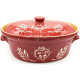 Terrine à Baeckeoffe Soufflenheim rouge Coeur 40 cm