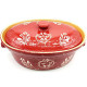 Terrine à Baeckeoffe Soufflenheim rouge Coeur 40 cm