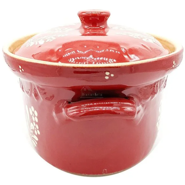 Terrine Baeckeoffe Soufflenheim rot Herz 40 cm