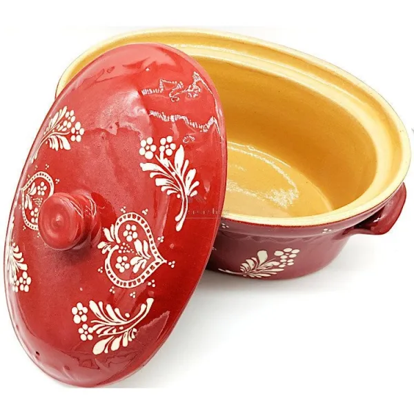 Terrine Baeckeoffe Soufflenheim red Heart 40 cm