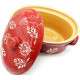 Terrine à Baeckeoffe Soufflenheim rouge Coeur 40 cm