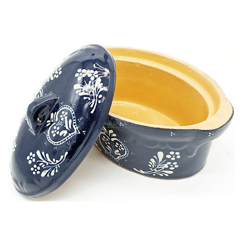 Soufflenheim Blaue Baeckeoffe Terrine Herz 21 cm