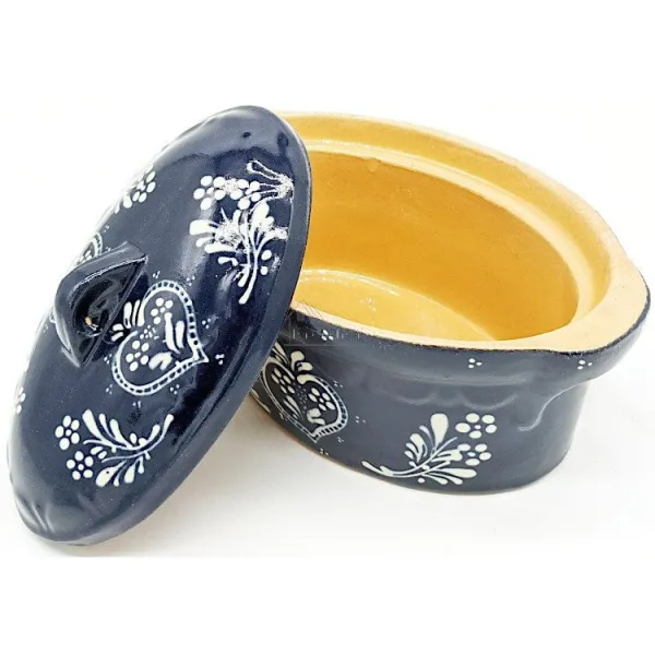 Soufflenheim Blaue Baeckeoffe Terrine Herz 21 cm