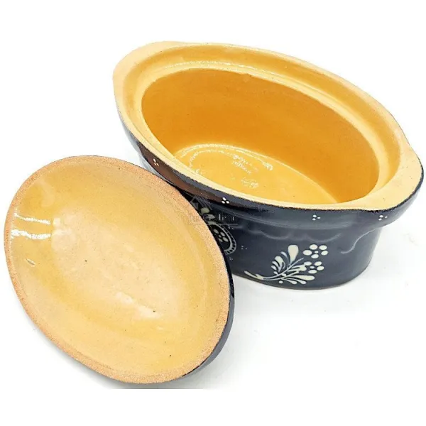 Soufflenheim Blaue Baeckeoffe Terrine Herz 21 cm