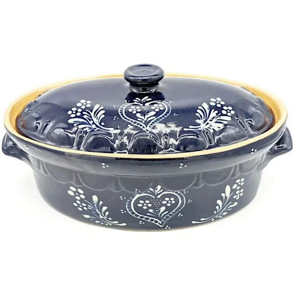 Soufflenheim Blaue Baeckeoffe Terrine Herz 37 cm