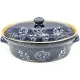 Terrine à Baeckeoffe Bleu de Soufflenheim Coeur 37 cm