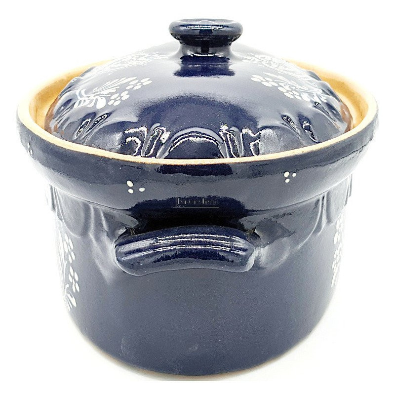 Terrine à Baeckeoffe Bleu de Soufflenheim Coeur 37 cm