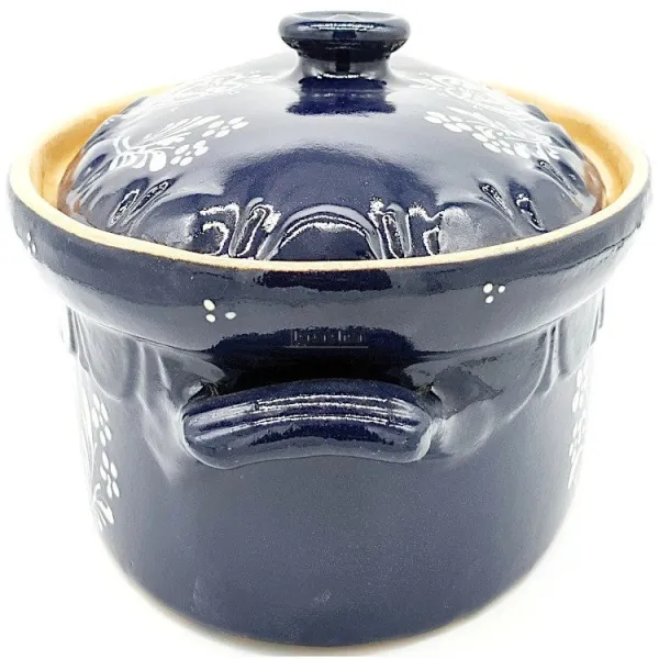 Terrine à Baeckeoffe Bleu de Soufflenheim Coeur 37 cm