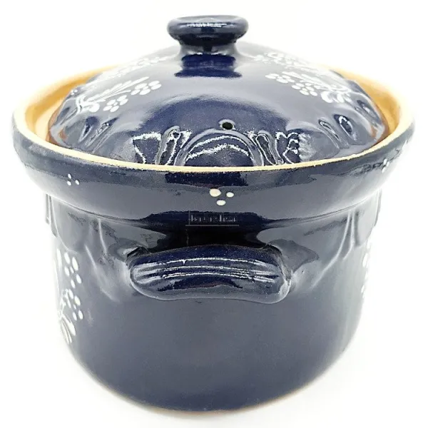 Terrine à Baeckeoffe Bleu de Soufflenheim Coeur 37 cm