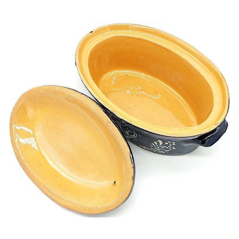 Soufflenheim Blaue Baeckeoffe Terrine Herz 37 cm