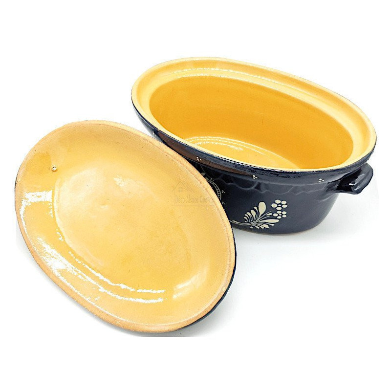 Soufflenheim Blaue Baeckeoffe Terrine Herz 40 cm
