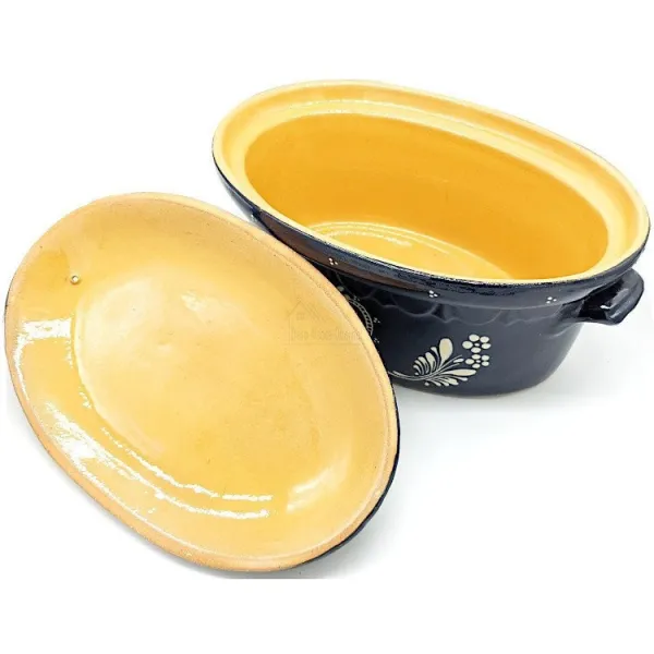 Soufflenheim Blaue Baeckeoffe Terrine Herz 40 cm