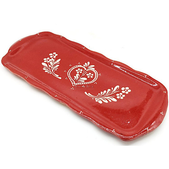 Plat à Cake Soufflenheim rouge Coeur