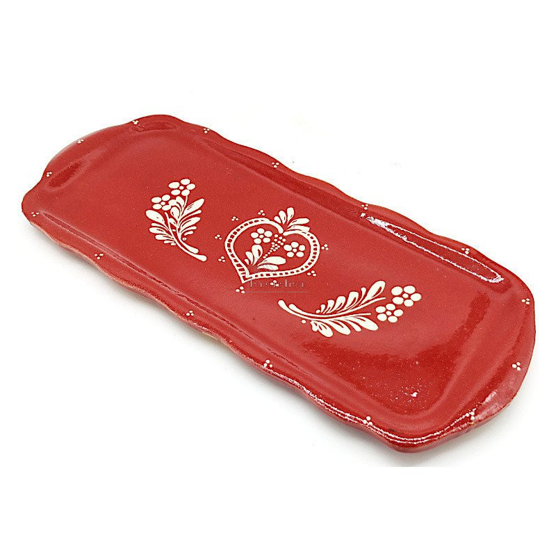 Plat à Cake Soufflenheim rouge Coeur
