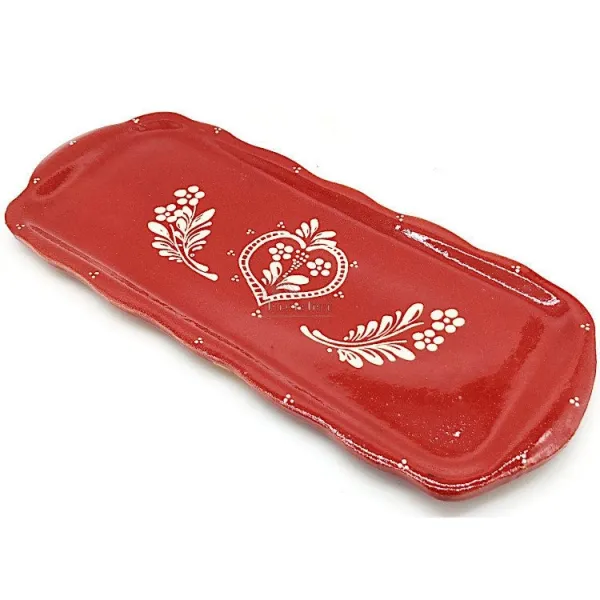 Plat à Cake Soufflenheim rouge Coeur