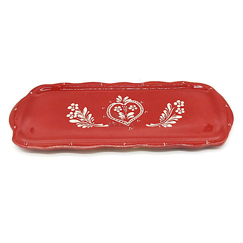 Plat à Cake Soufflenheim rouge Coeur