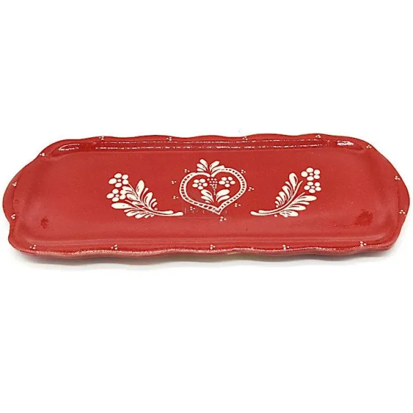 Cake dish Soufflenheim red Heart