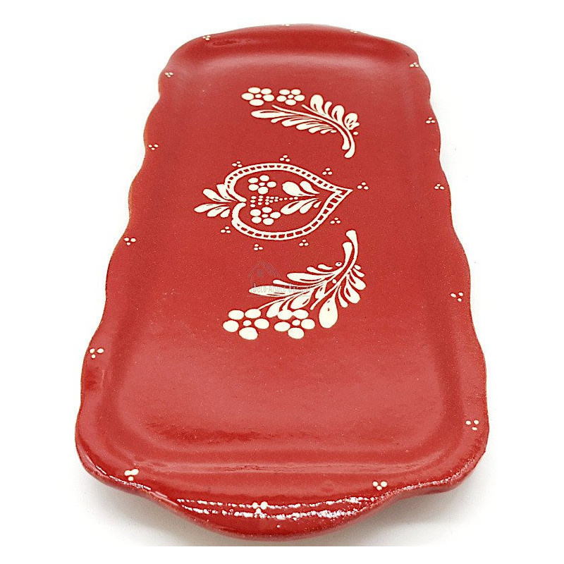 Plat à Cake Soufflenheim rouge Coeur