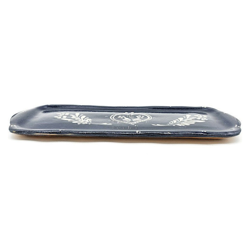 Blue Cake Dish from Soufflenheim Heart