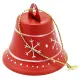Clochette à suspendre en Métal rouge décor Noël