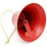 Clochette à suspendre en Métal rouge décor Noël