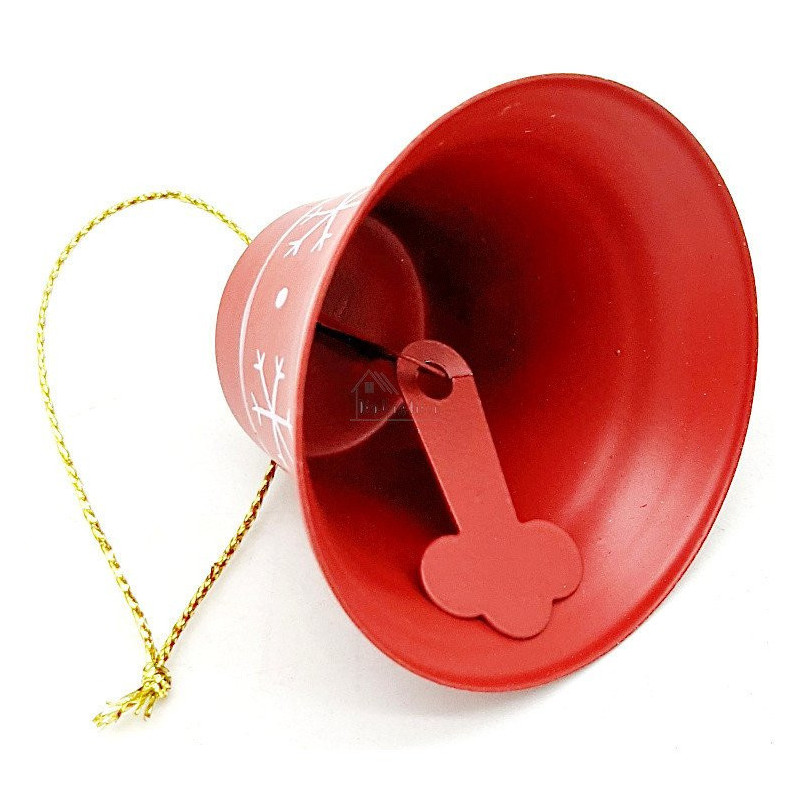 Clochette à suspendre en Métal rouge décor Noël
