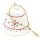 White Metal Hanging Bell Christmas Decor