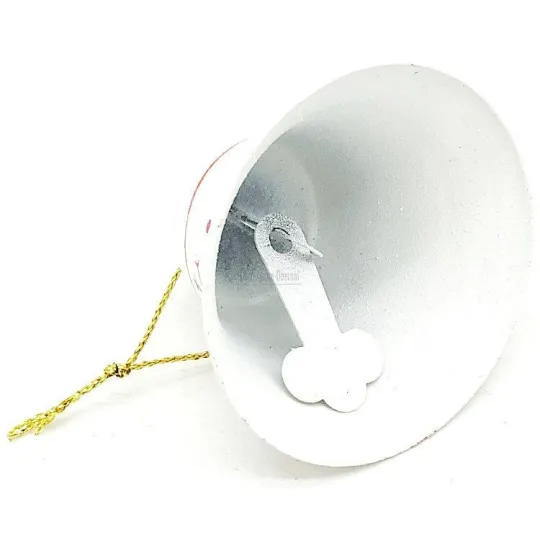White Metal Hanging Bell Christmas Decor