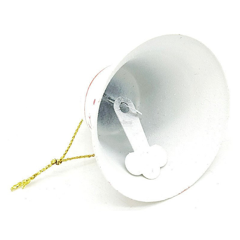 Clochette à suspendre en Métal blanc décor Noël
