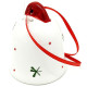 Maitele Ceramic Bell with Alsatian Gingerbread Decor