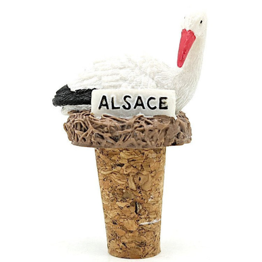 Resin cap and cork stork Alsatian