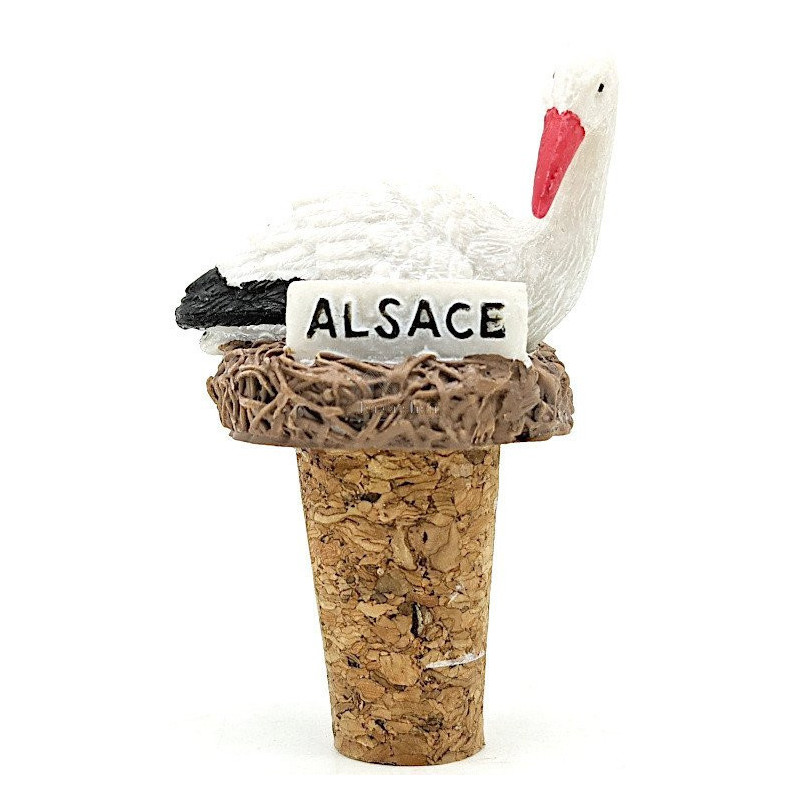 Resin cap and cork stork Alsatian