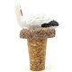 Resin cap and cork stork Alsatian
