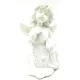 Statut Ange avec Ailes portant un Coussin en résine