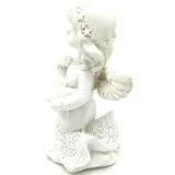 Status Angel with Wings Carrying a Resin Cushion