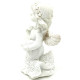 Status Angel with Wings Carrying a Resin Cushion