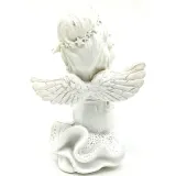 Status Angel with Wings Carrying a Resin Cushion