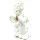 Status Angel with Wings Carrying a Resin Cushion