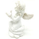 Status Angel with Wings Carrying a Resin Dove