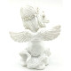 Status Angel with Wings Carrying a Resin Dove