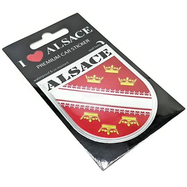 Adhésif Sticker Auto Premium Auto Ecusson d'Alsace