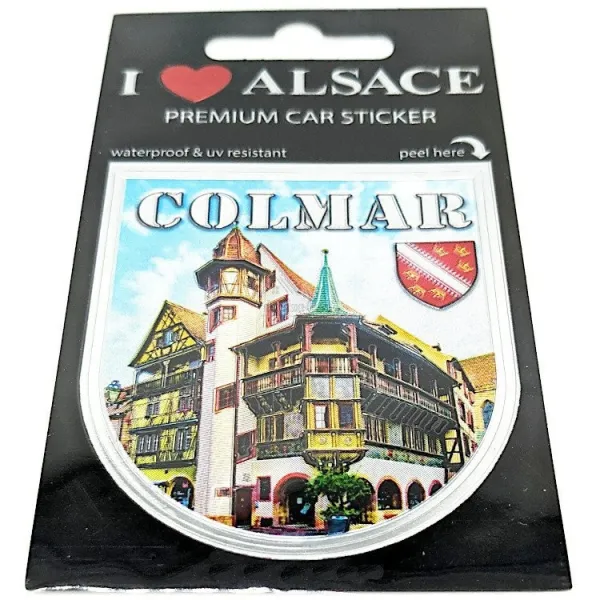 Selbstklebender Aufkleber Auto Premium Auto Fassade von Colmar
