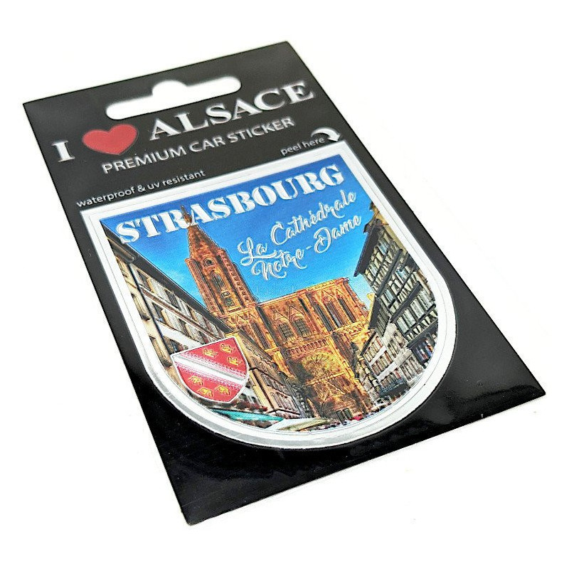 Adhésif Sticker Auto Premium Auto Cathédrale Notre-Dame Strasbourg