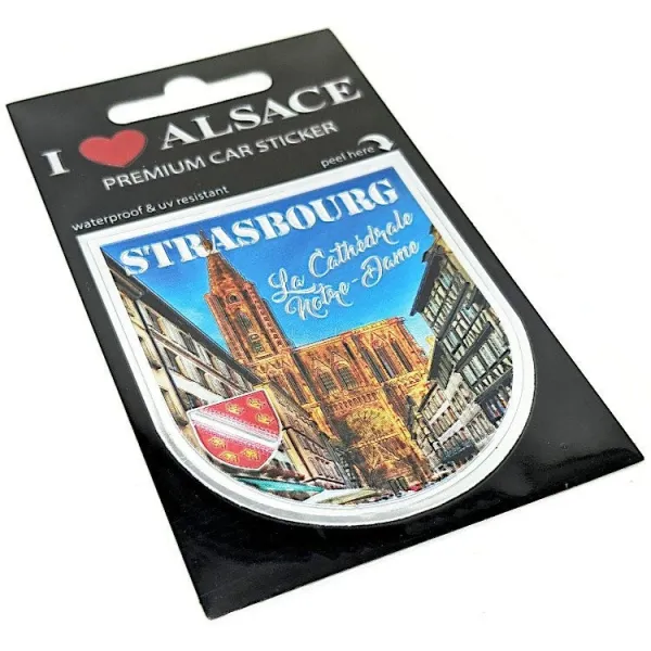 Adhésif Sticker Auto Premium Auto Cathédrale Notre-Dame Strasbourg