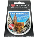Adhésif Sticker Auto Premium Auto Cathédrale Notre-Dame Strasbourg