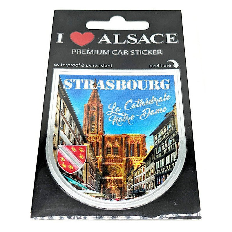 Adhésif Sticker Auto Premium Auto Cathédrale Notre-Dame Strasbourg
