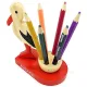 Set de 6 Crayons de papier en Couleurs support Cigogne d'Alsace