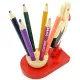 Set de 6 Crayons de papier en Couleurs support Cigogne d'Alsace