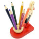 Set de 6 Crayons de papier en Couleurs support Cigogne d'Alsace